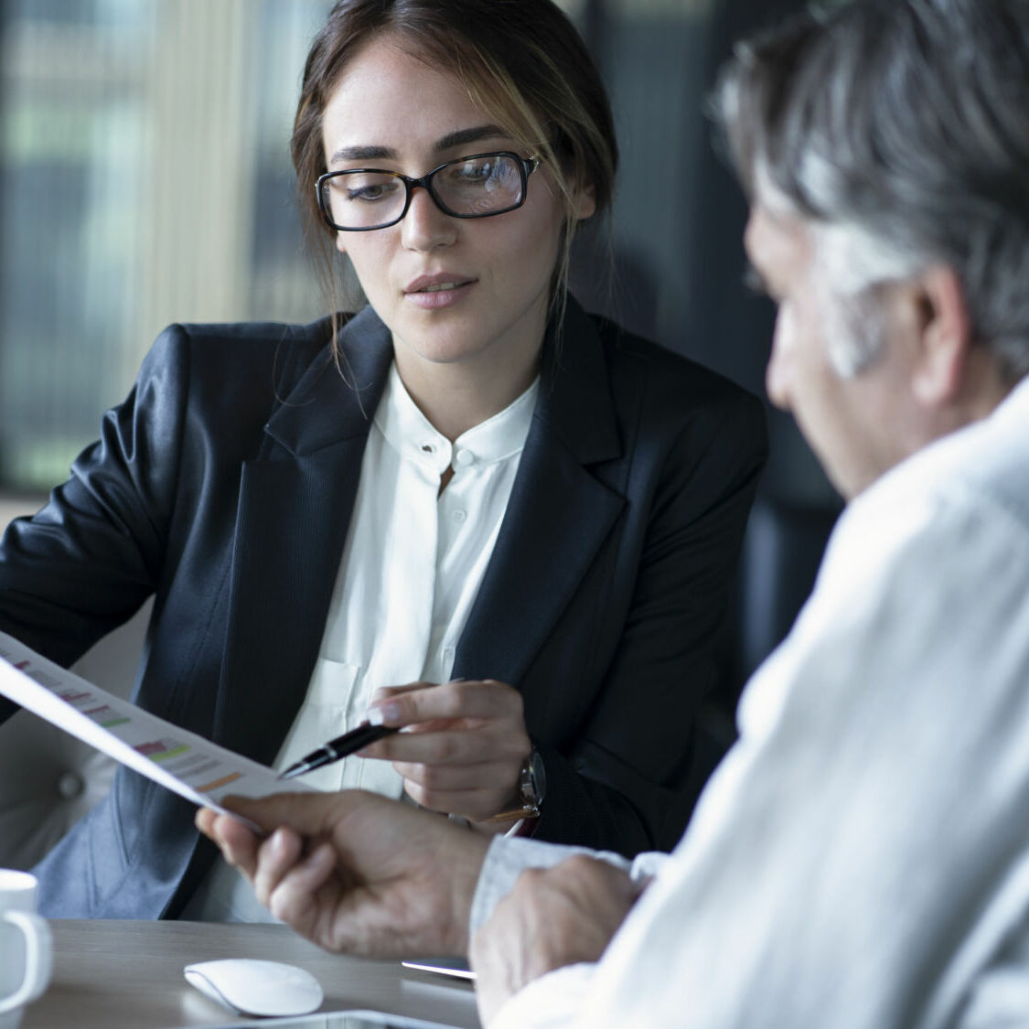 Business people discussion advisor concept Business people discussion advisor concept